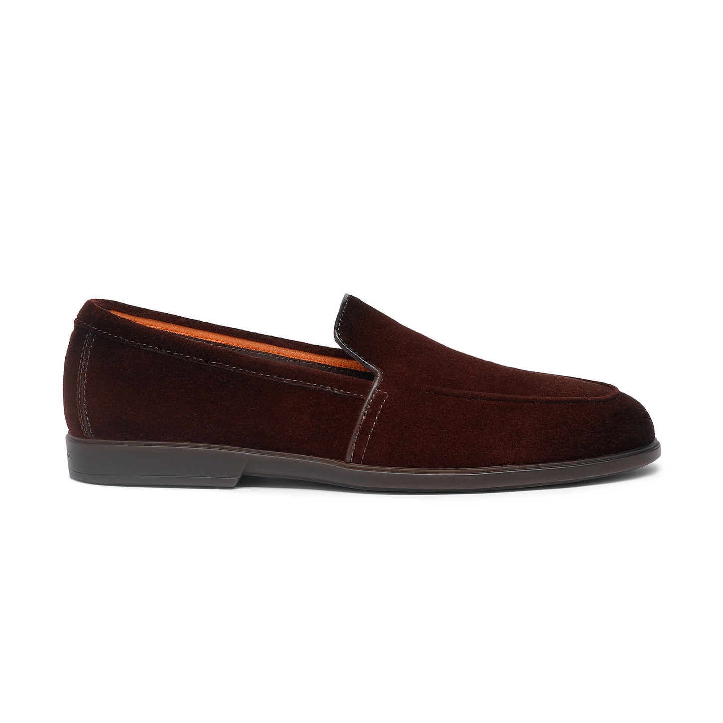 Men's burgundy suede loafer - 1