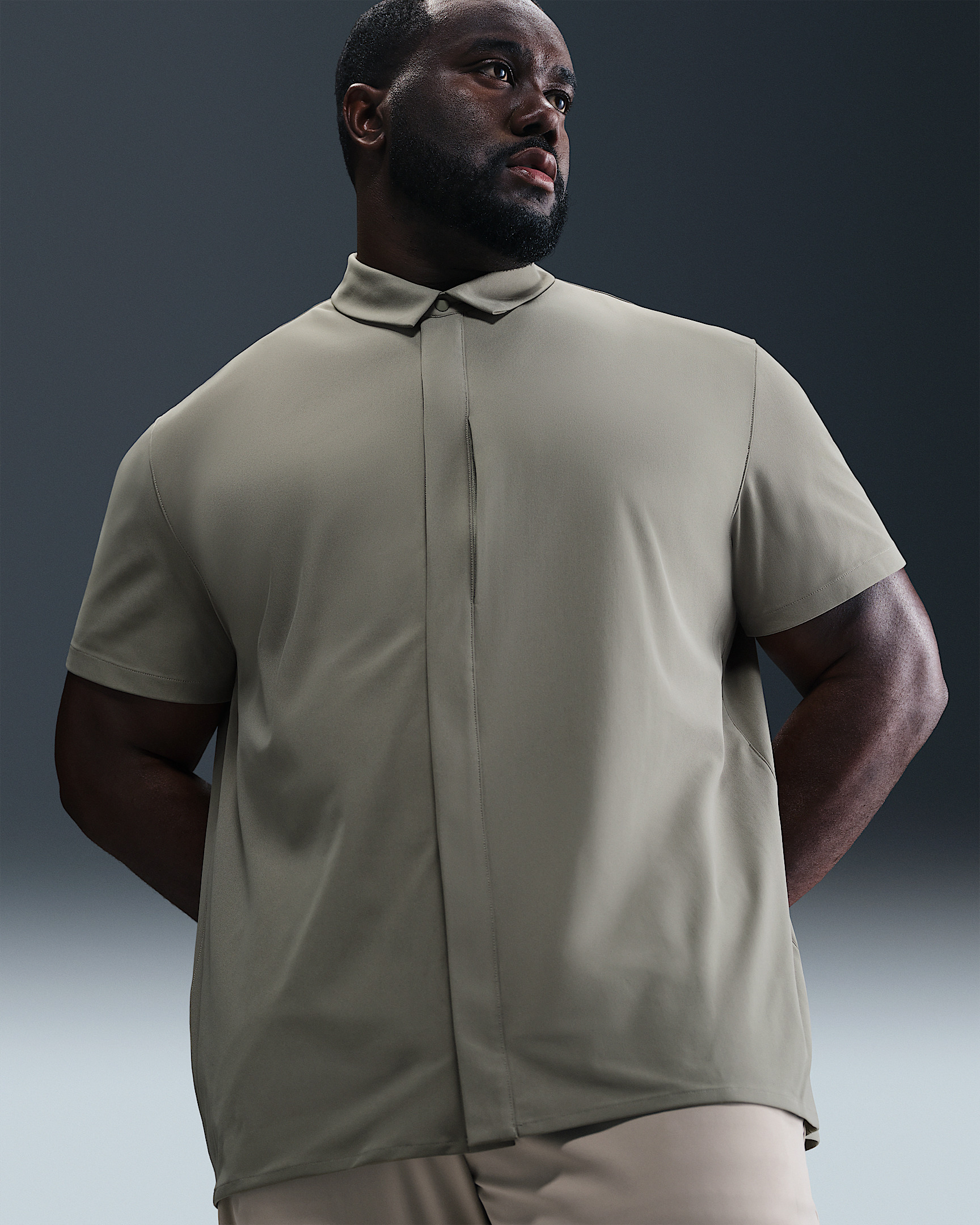 Nike 24.7 PerfectStretch Men's Dri-FIT Short-Sleeve Snap-Down Top - 8