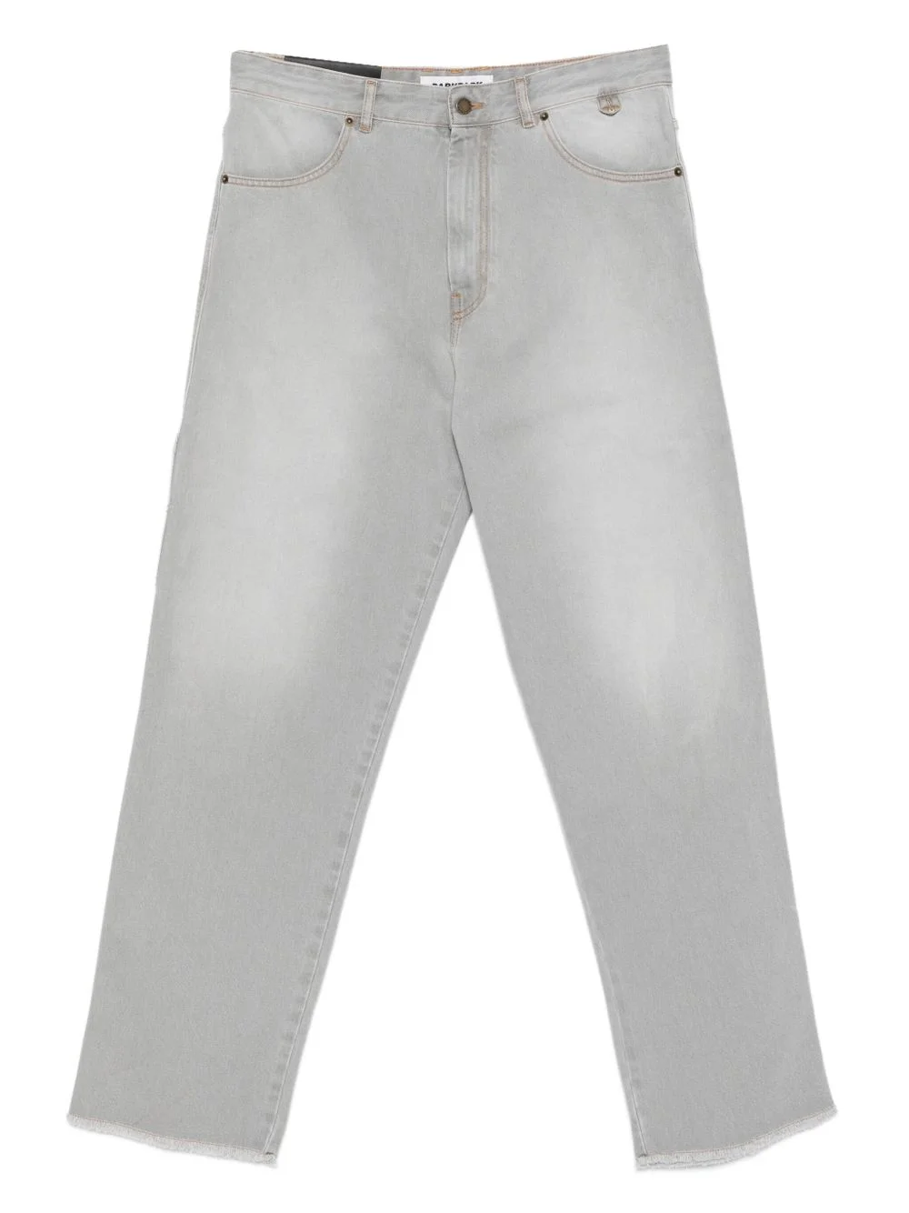 frayed-hem jeans - 1