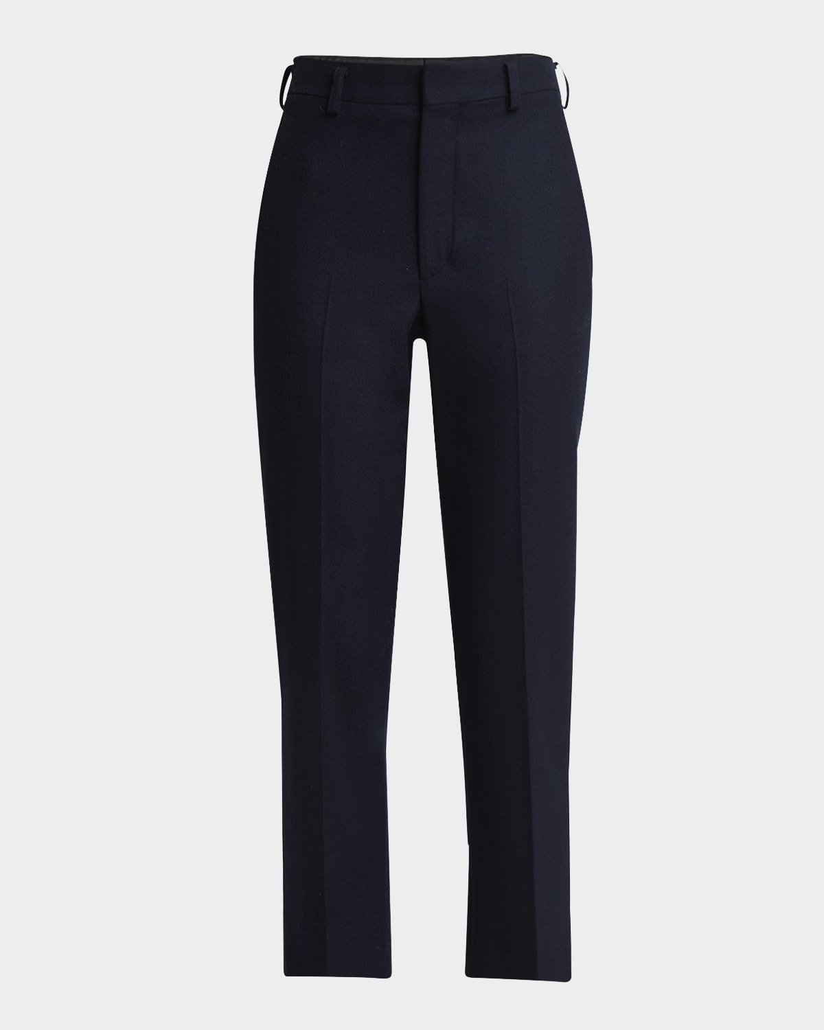 Doyle Cashmere Flannel Straight-Leg Ankle Trousers - 1