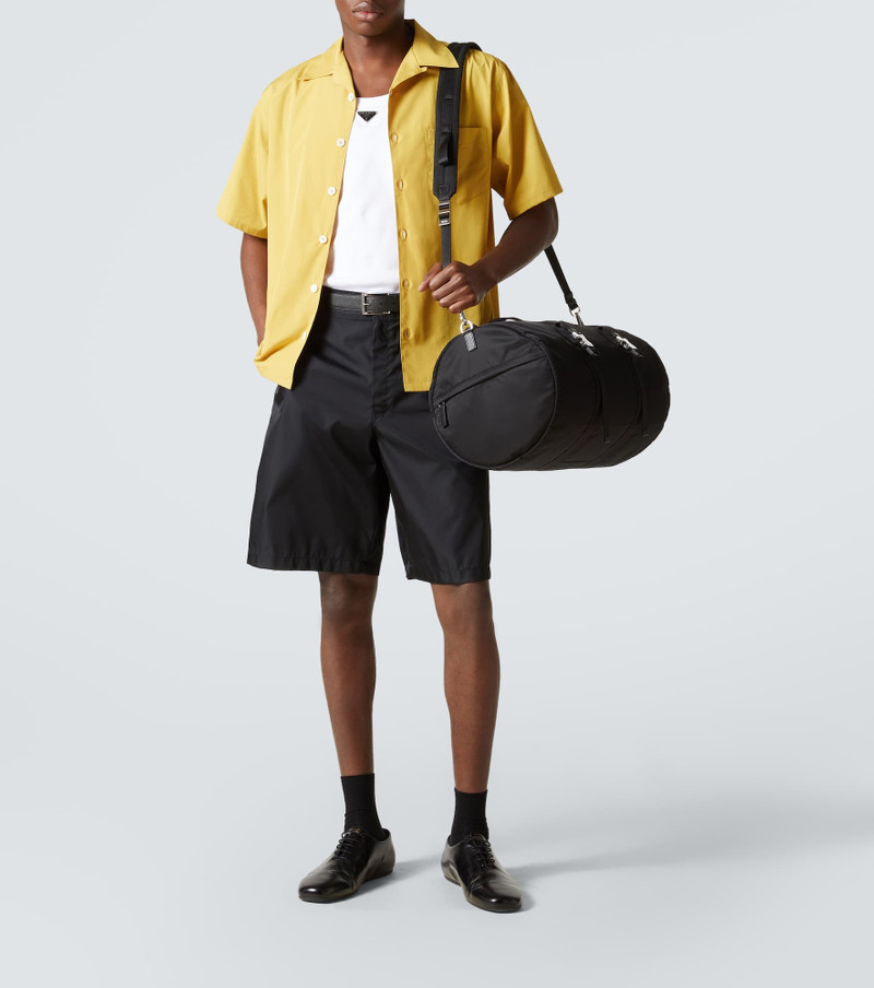 Prada Re-Nylon leather-trimmed duffel bag outlook