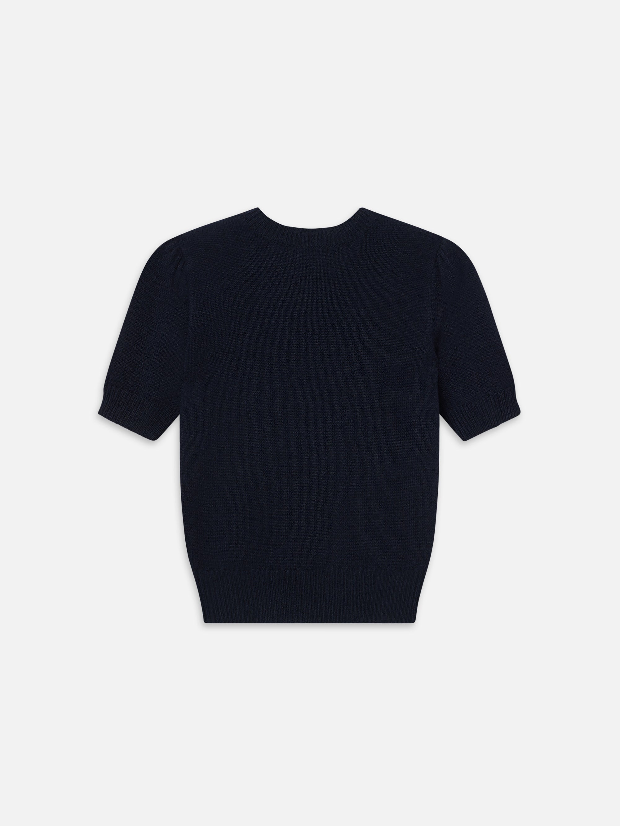 Cashmere Gathered Sweater in Navy - 4
