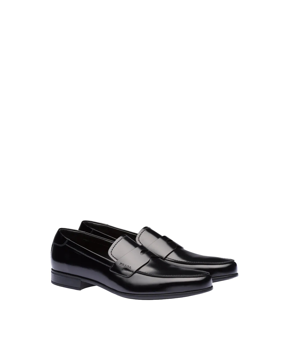 Brushed leather loafers - 1