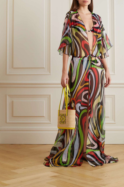 PUCCI Marmo silk-crepe robe outlook