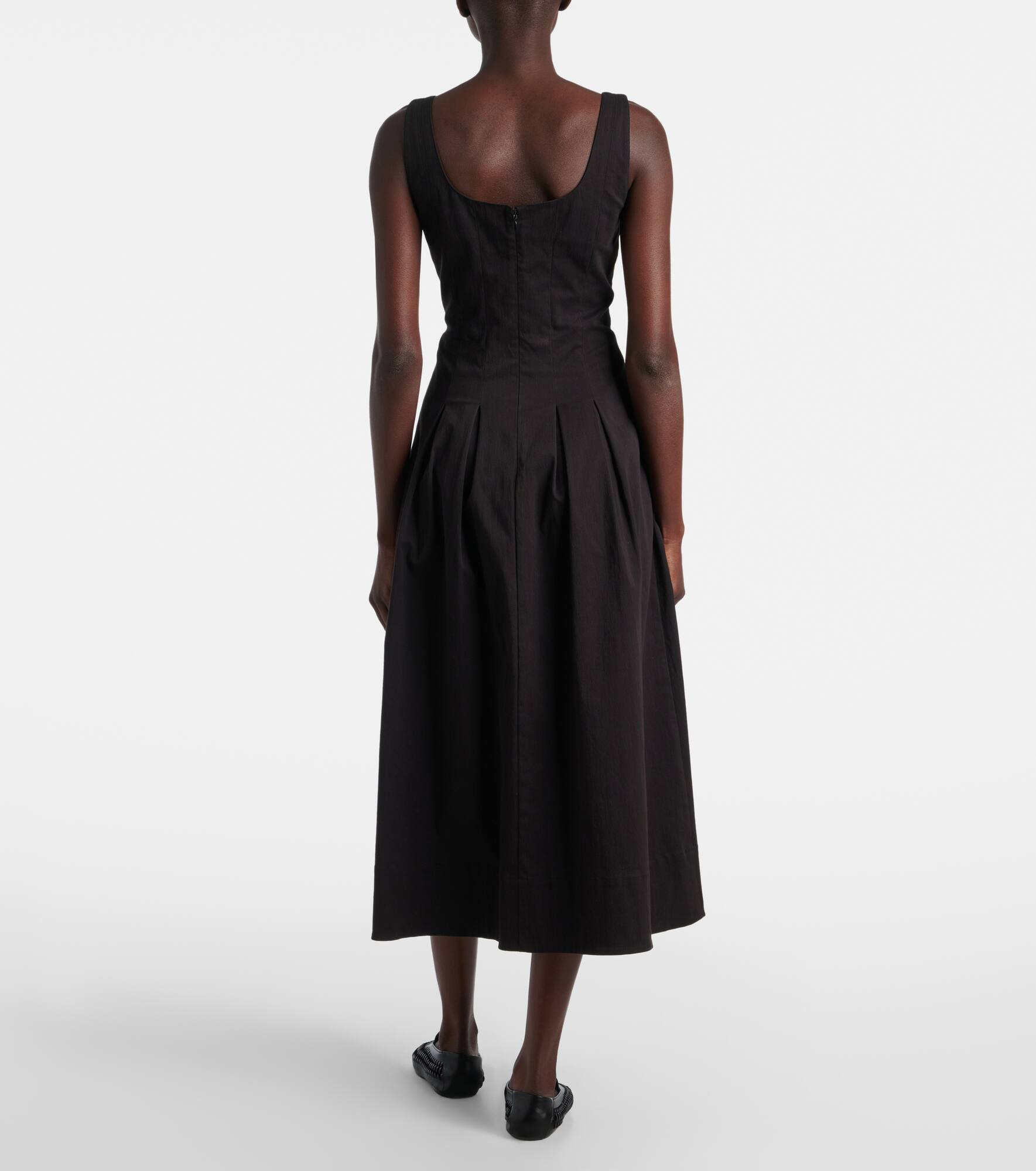Shelby cotton-blend midi dress - 3