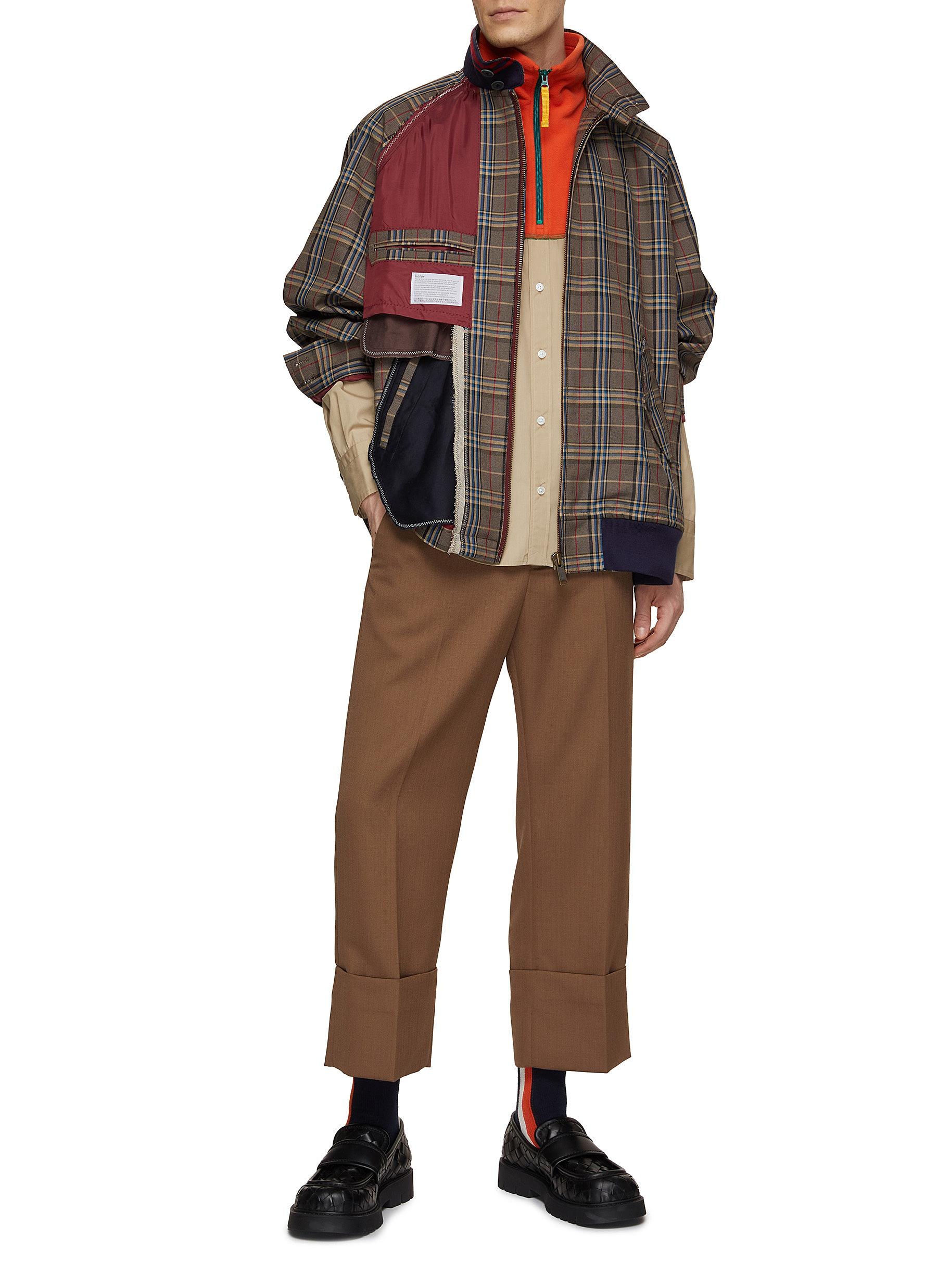 CONTRAST PANEL WINDBREAKER JACKET - 2
