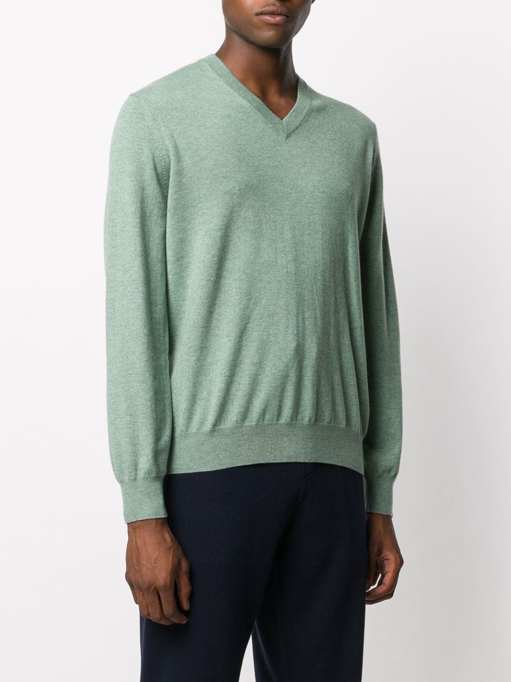 V-neck cashmere jumper - 3