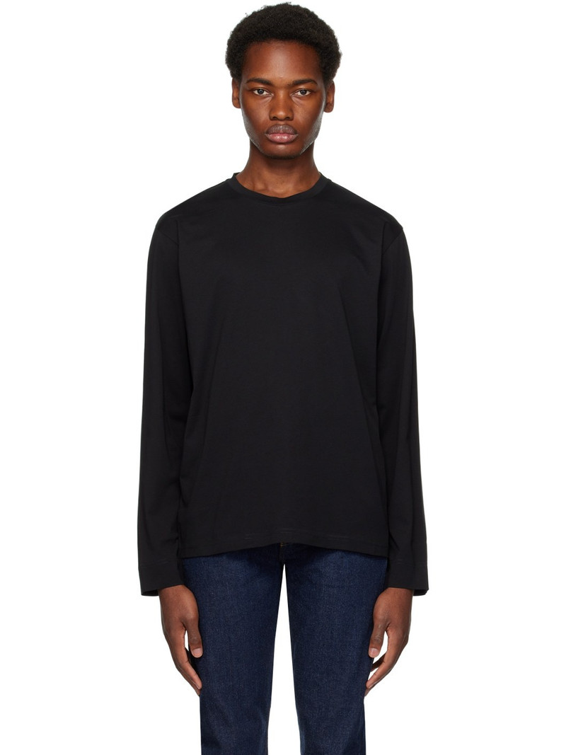 Black Riviera Midweight Long Sleeve T-Shirt - 1