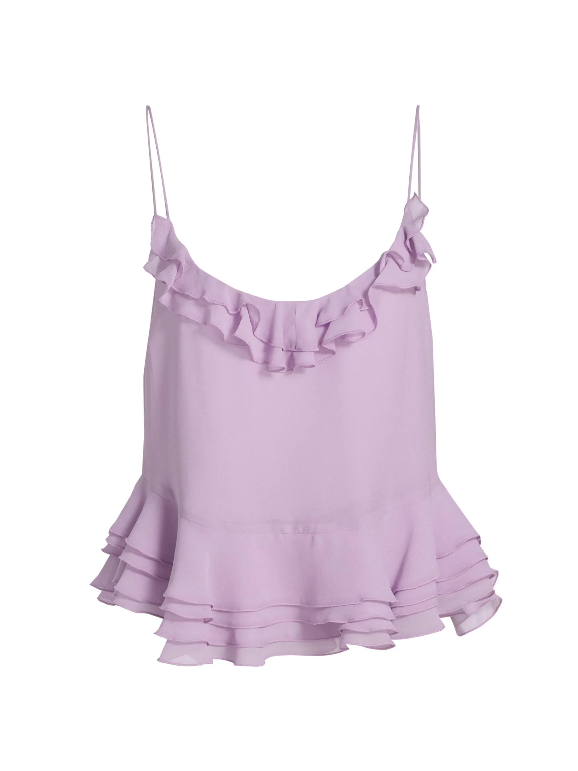 Women's Meritta Ruffled Chiffon Top - Hydrangea - 1