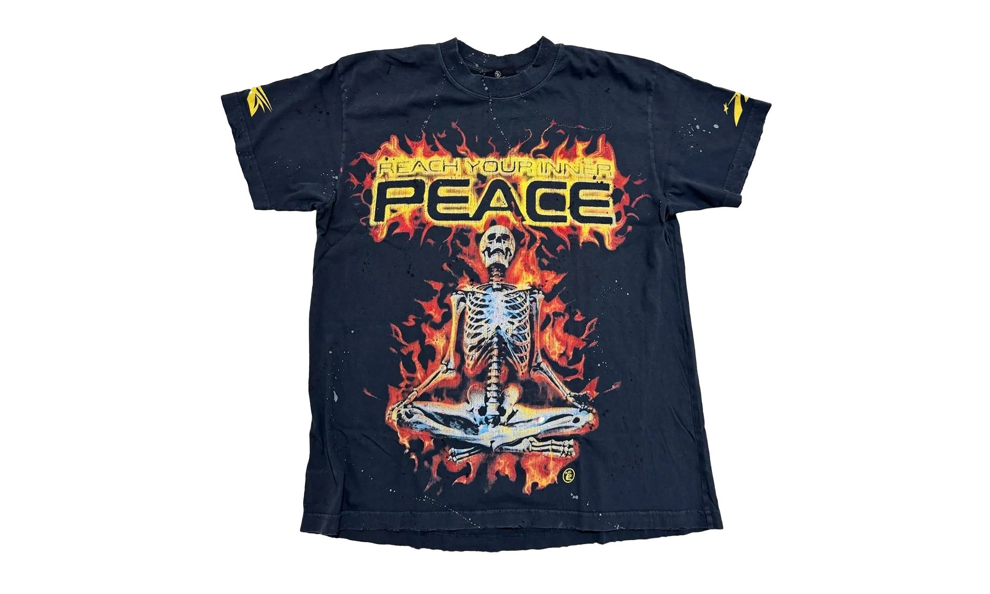 INNER PEACE SKELETON SS Tee "Black" HSR067 - 1