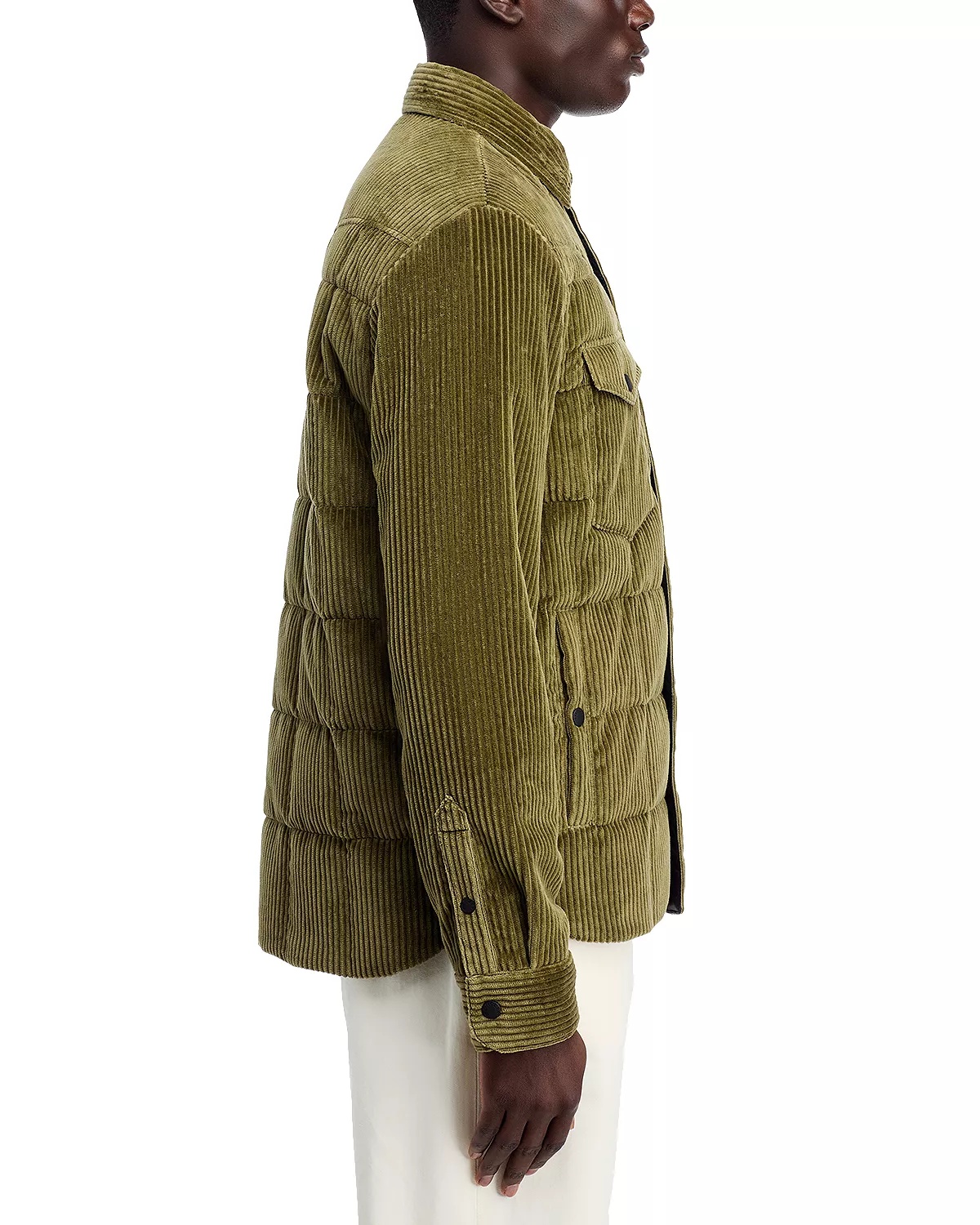 Gelt Corduroy Down Shirt Jacket - 5