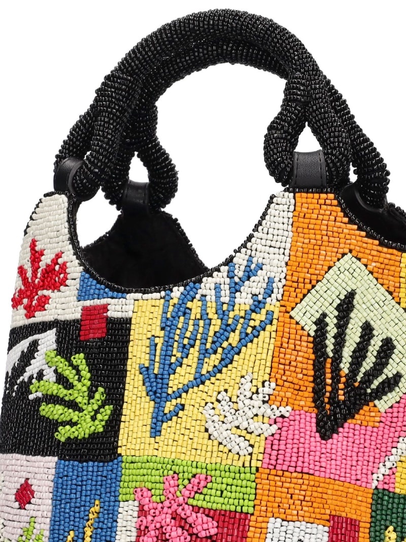 Zoe glass beaded tote bag - 4