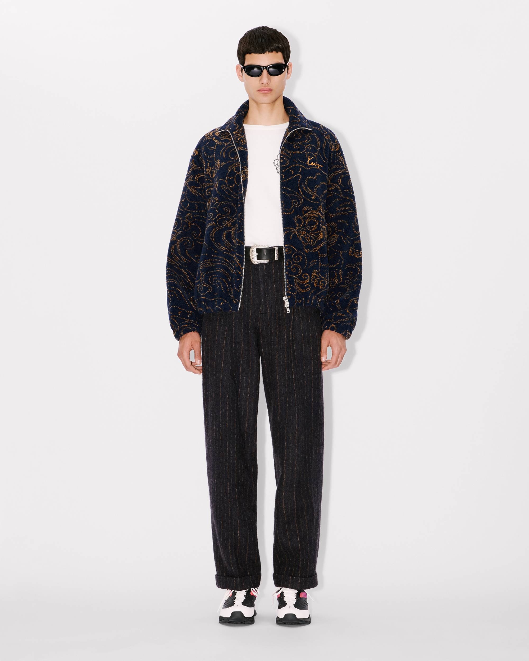 Straight pleated tailored pants in virgin wool - 3