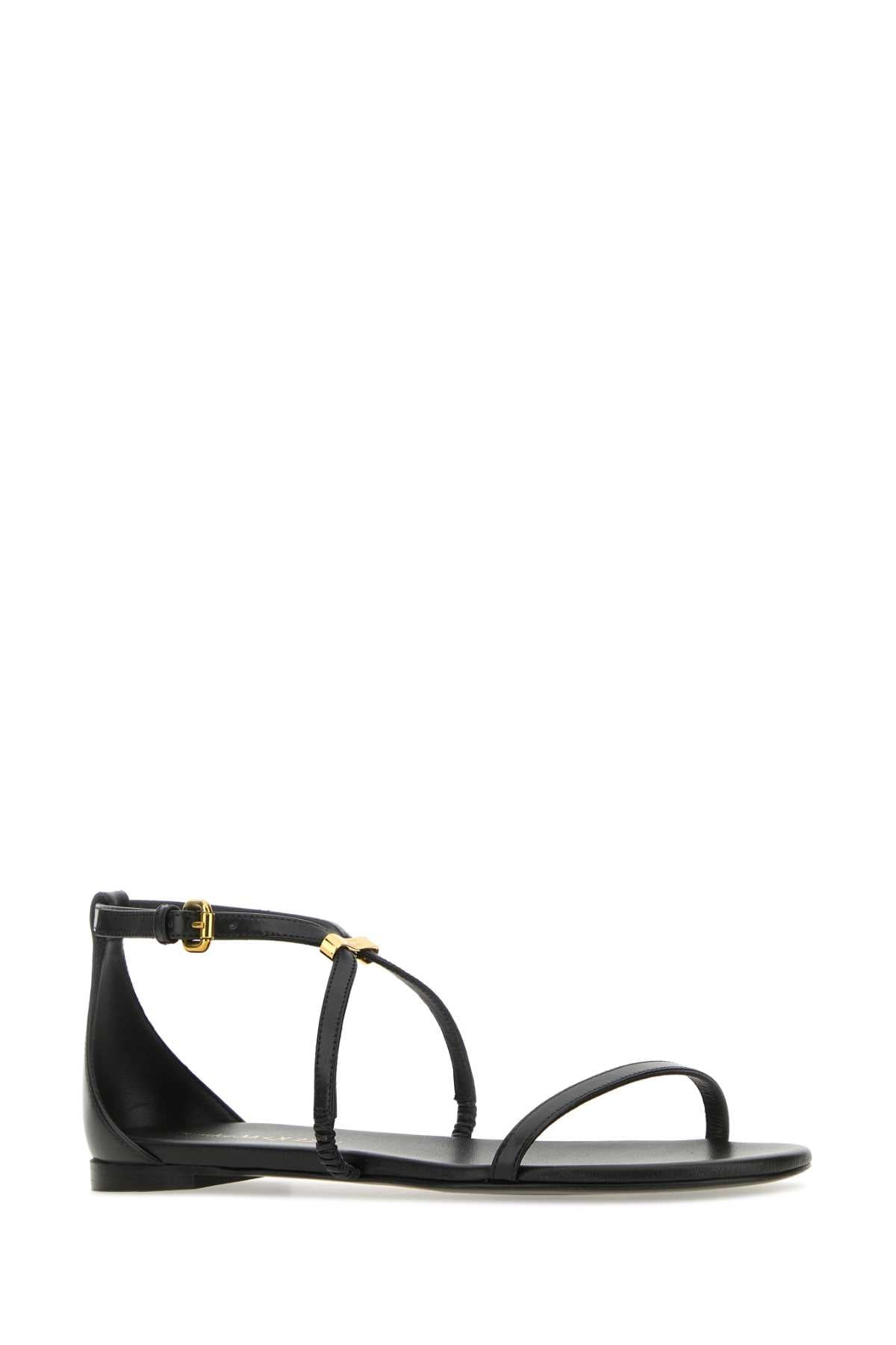 Alexander Mcqueen Women Black Leather Sandals - 2