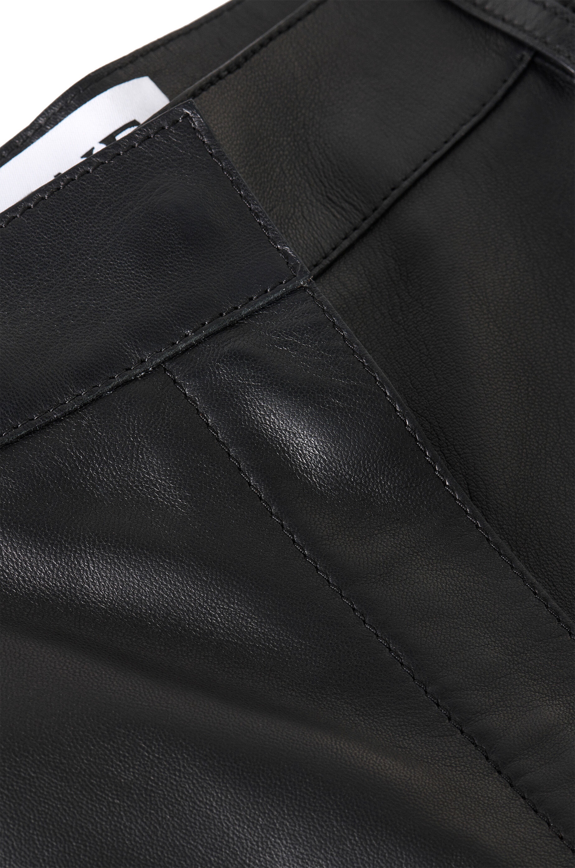 High waisted trousers in nappa lambskin - 6