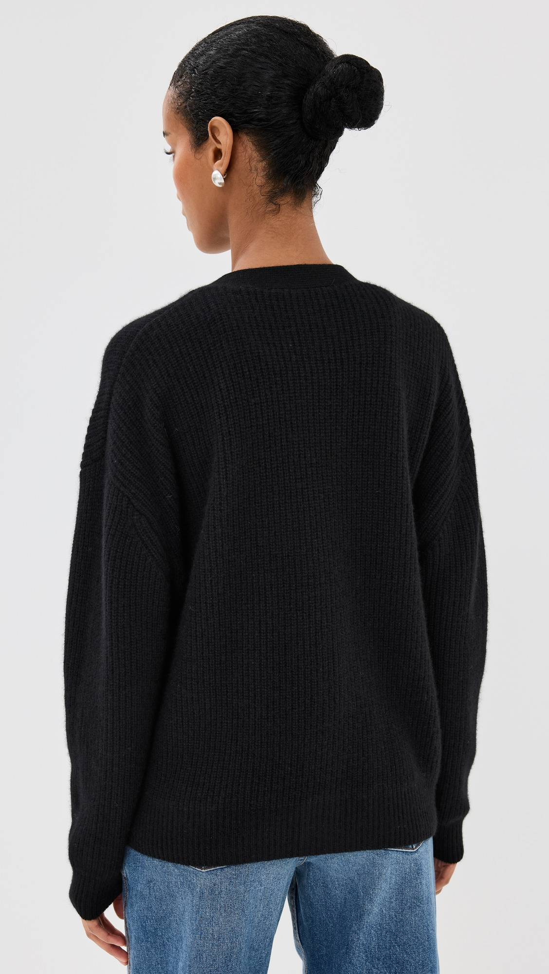 Cropped Cashmere Cocoon Cardigan - 2