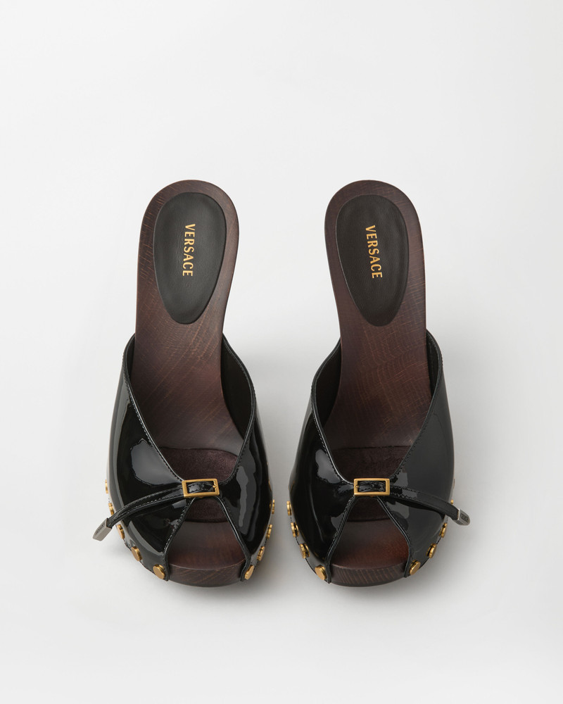 VERSACE Sassi Patent Clogs 105 mm outlook