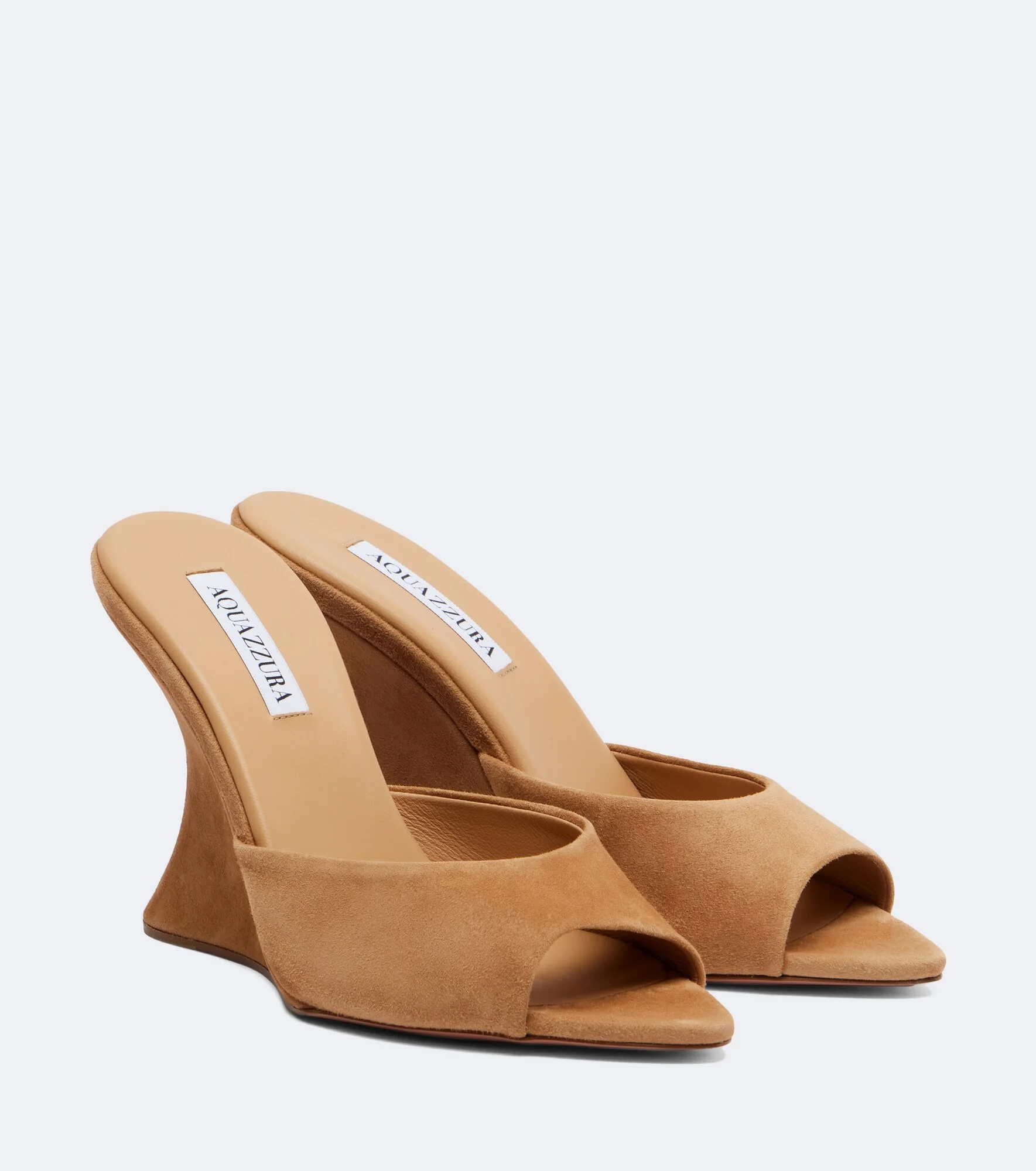 Bisous suede wedge mules - 1