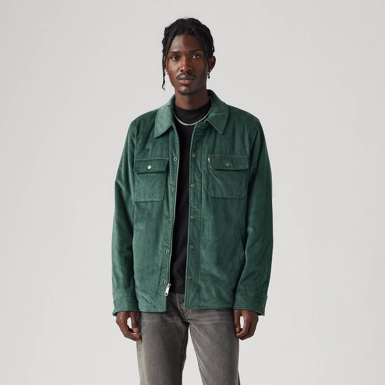 SHERPA LINED CORDUROY SHACKET - 2