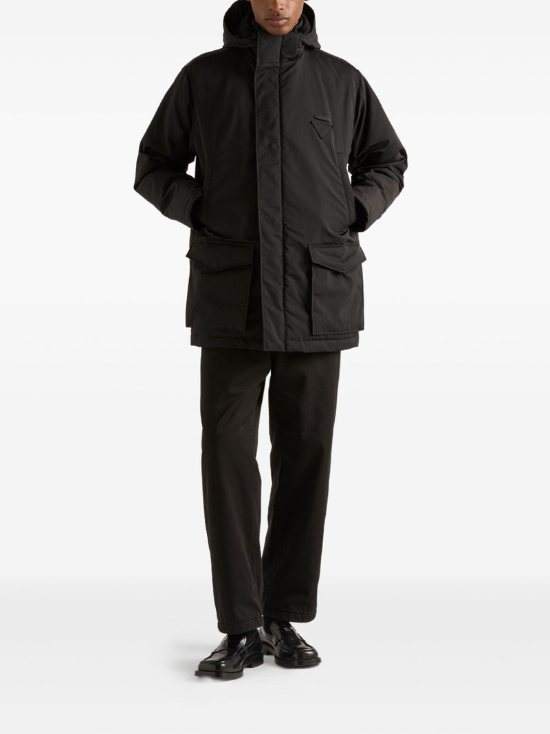 Prada hooded flap-pocket jacket outlook