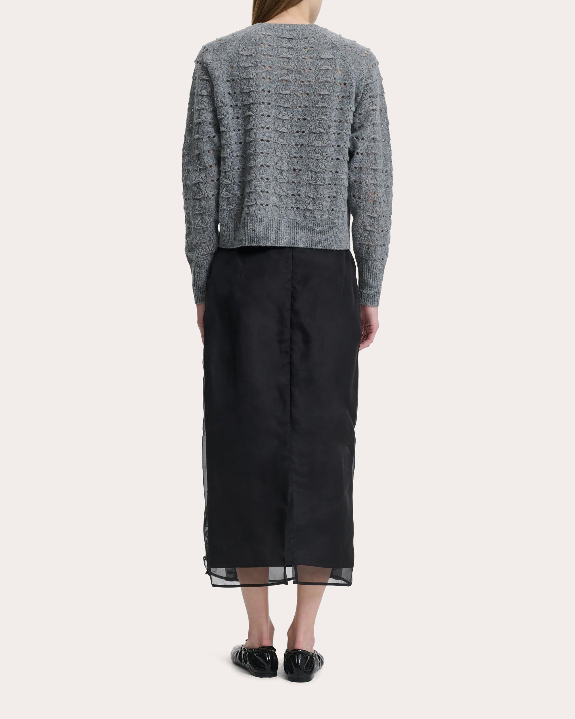 Bidane Heritage Knit Wool Raglan Sweater - 2
