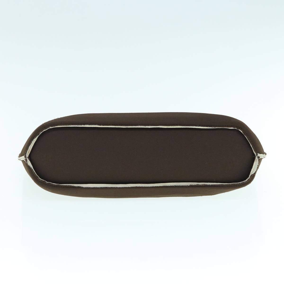 CHANEL Hand Bag Nylon Brown CC - 5