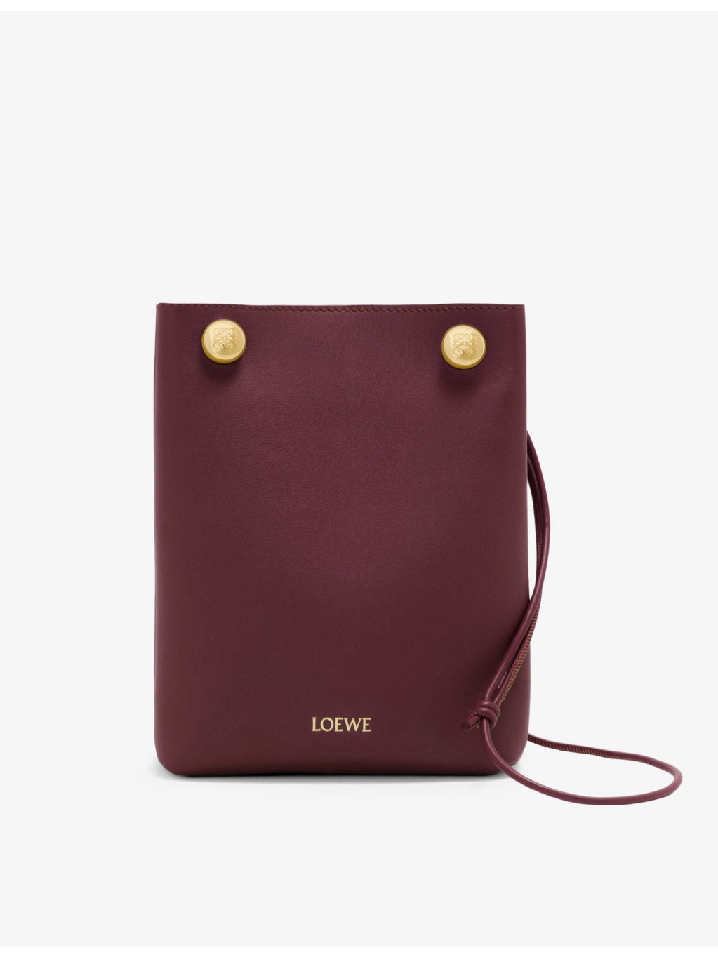 Pebble branded leather cross-body pouch - 1