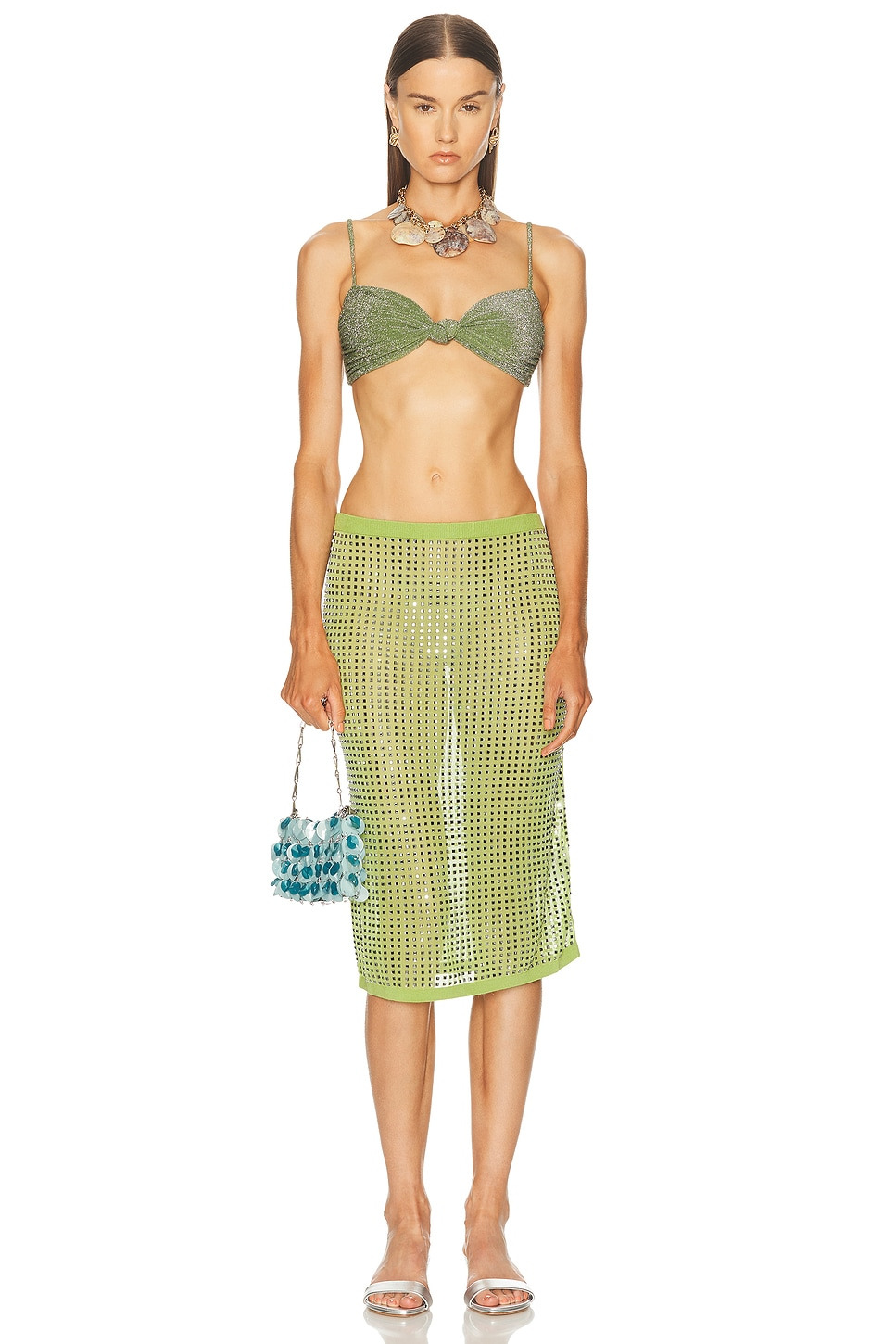 Shimmering Heliconia Bikini Top - 4