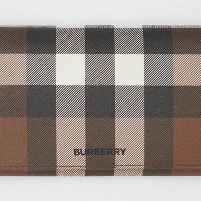 Burberry Check E-canvas Wallet with Detachable Strap outlook