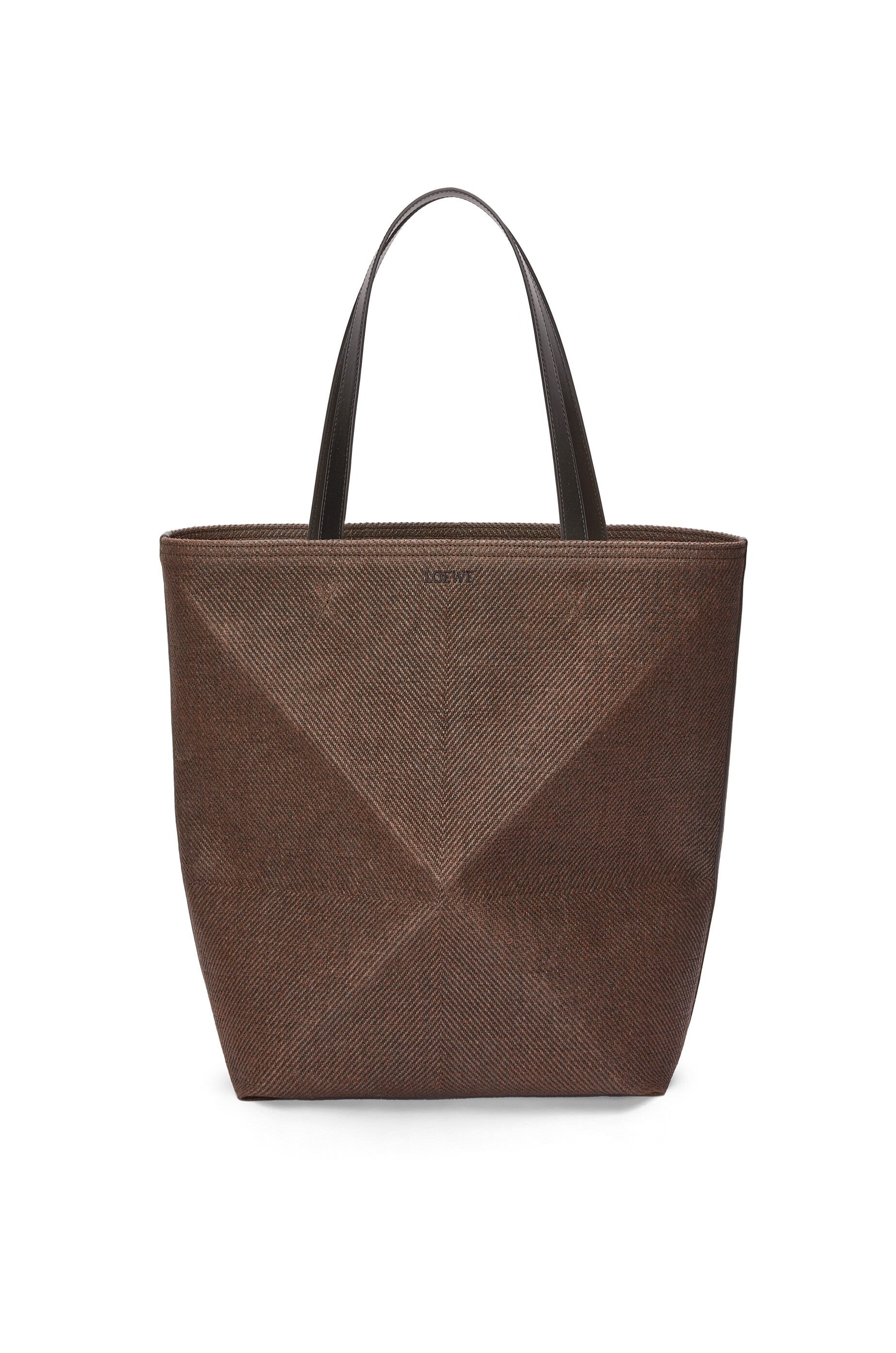 XL Puzzle Fold tote in waxed canvas - 1