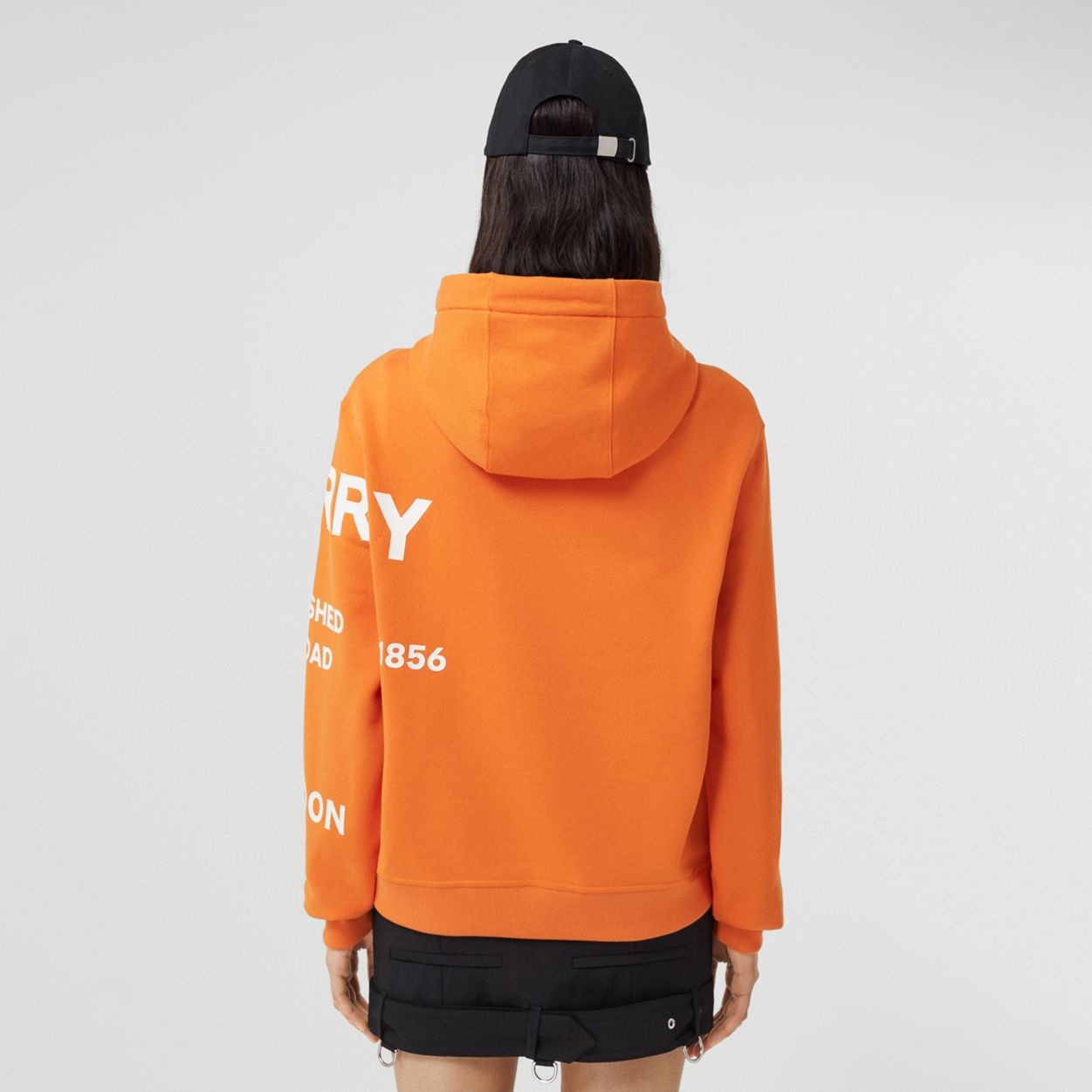 Horseferry Print Cotton Oversized Hoodie - 4