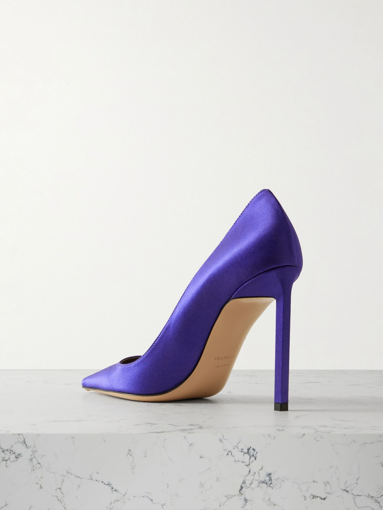 Betty satin pumps Purple - 3