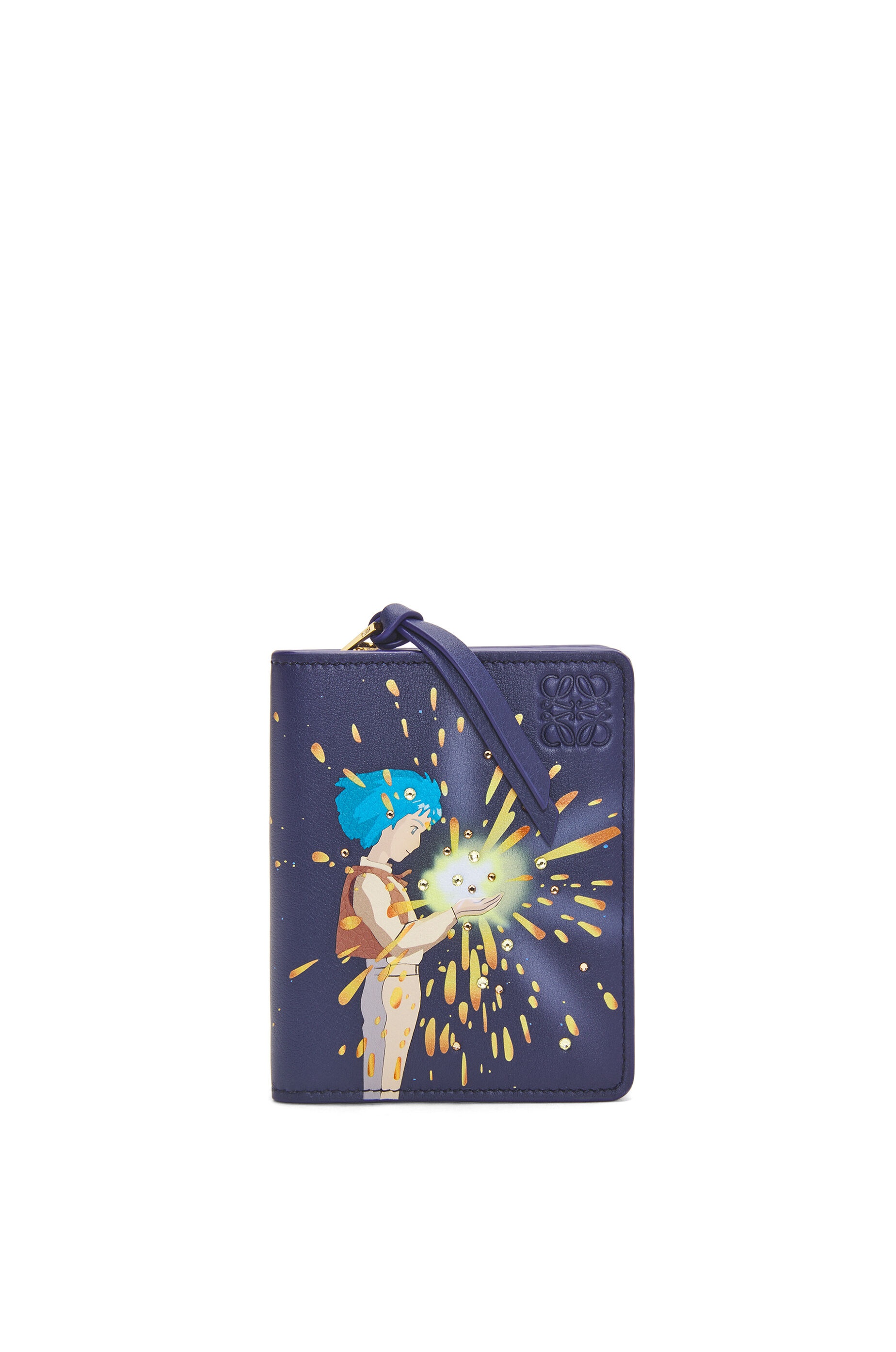 Magical Sky compact zip wallet in classic calfskin - 1