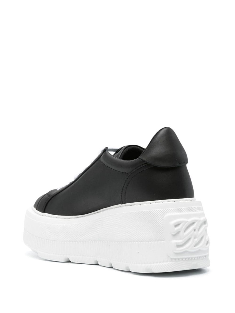Nexus leather wedge sneakers 3