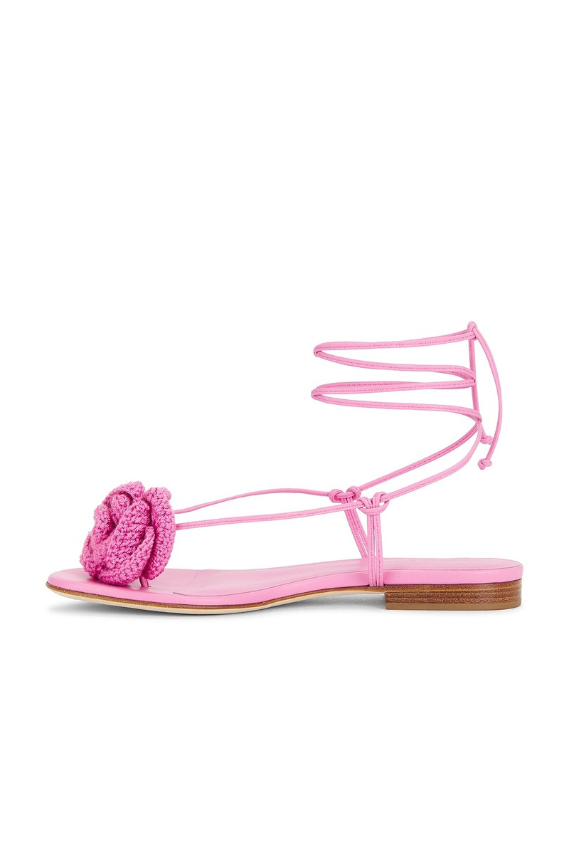 MAGDA BUTRYM Crochet Flower Flat Sandal outlook