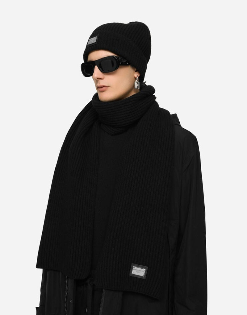 Dolce & Gabbana Cashmere and wool hat with branded tag outlook