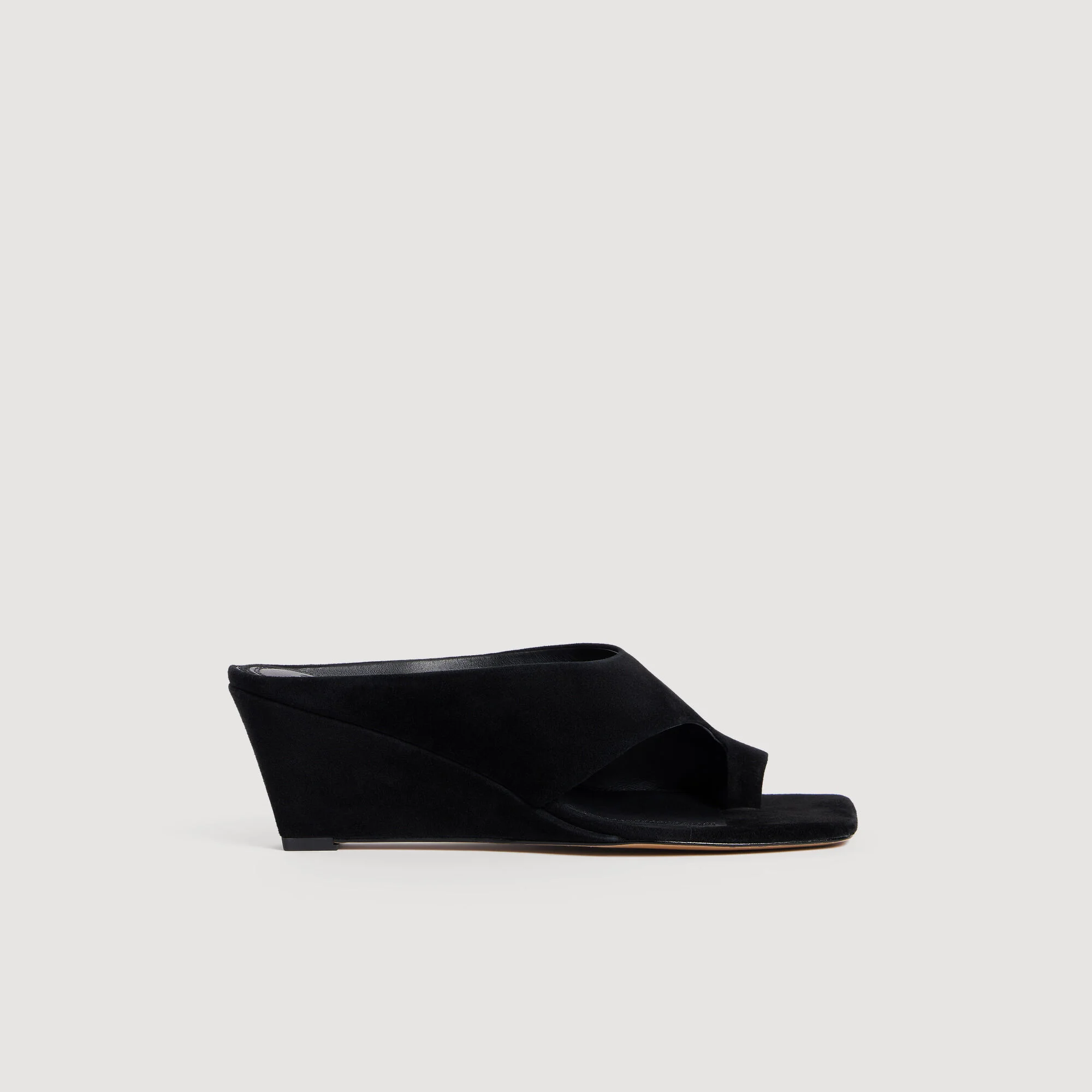 SUEDE WEDGE SANDALS - 1