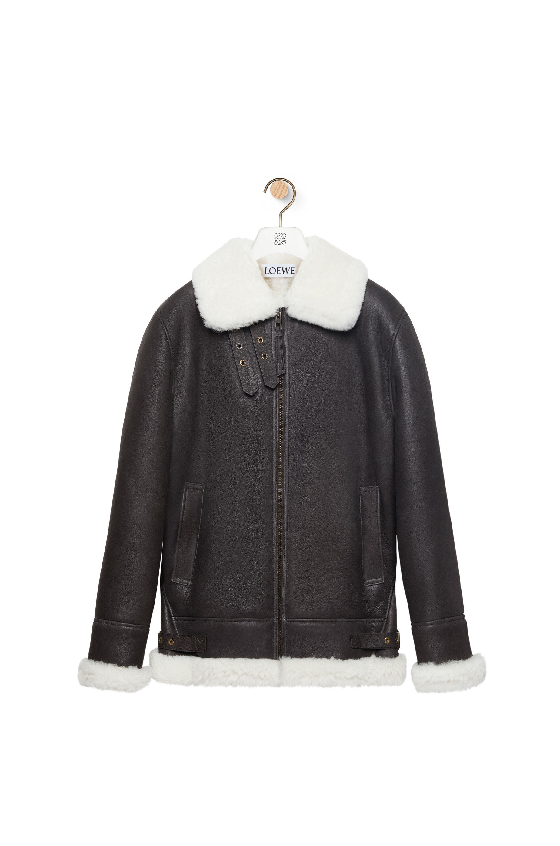 Aviator jacket in shearling - 1