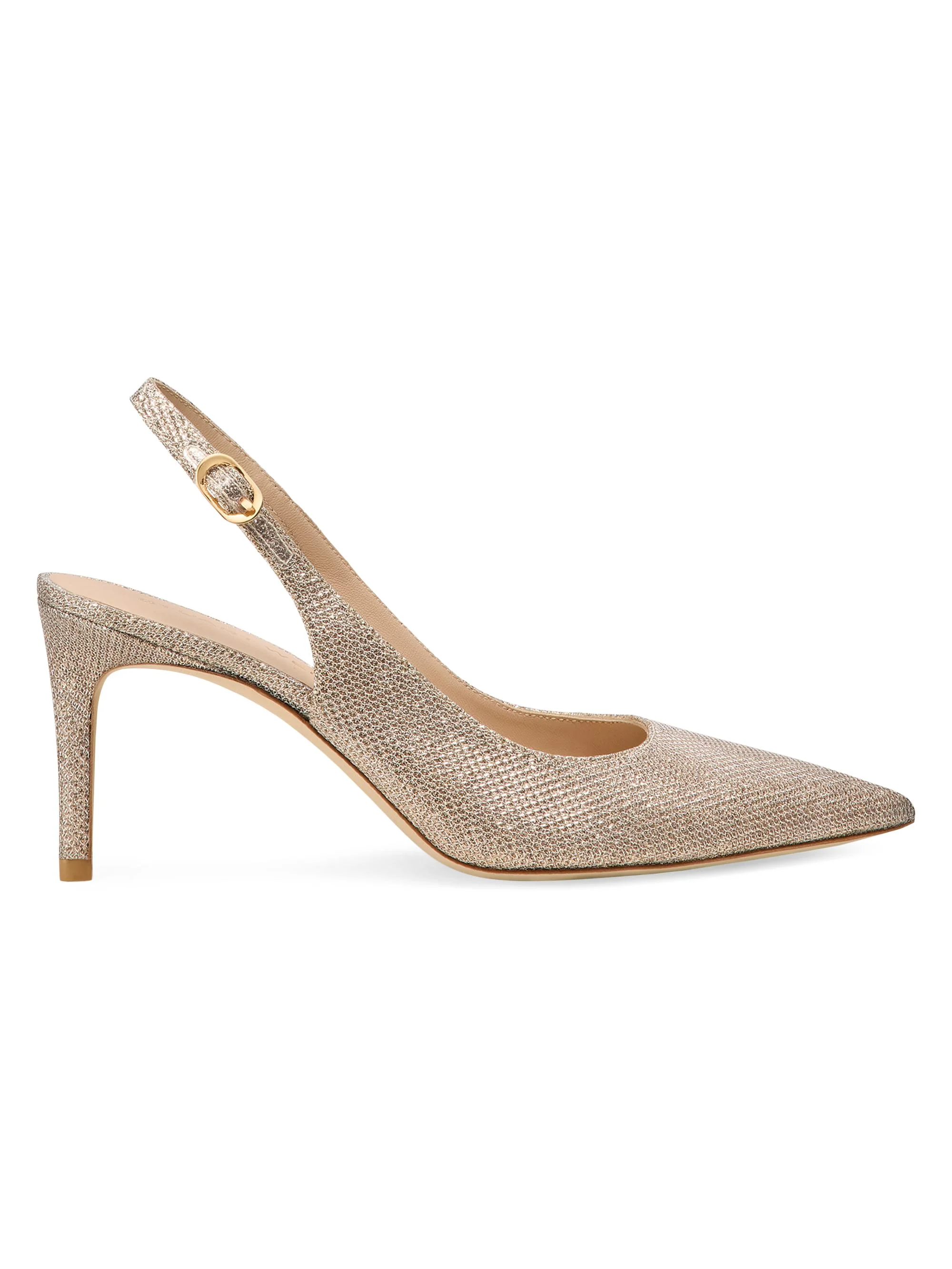 Women's Power 75MM Textured Slingback Pumps - Poudre - 1