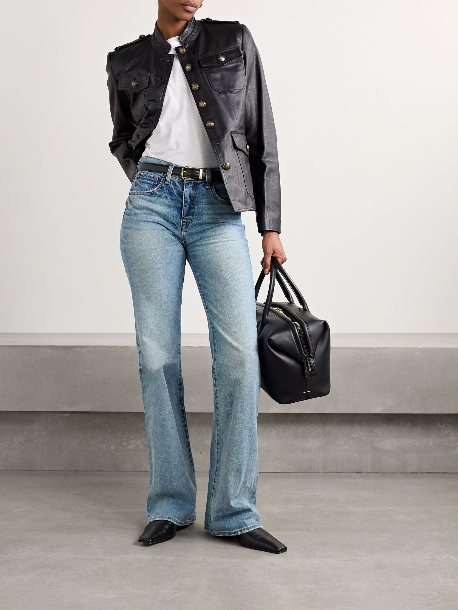 Celia high-rise straight-leg jeans Light denim - 2