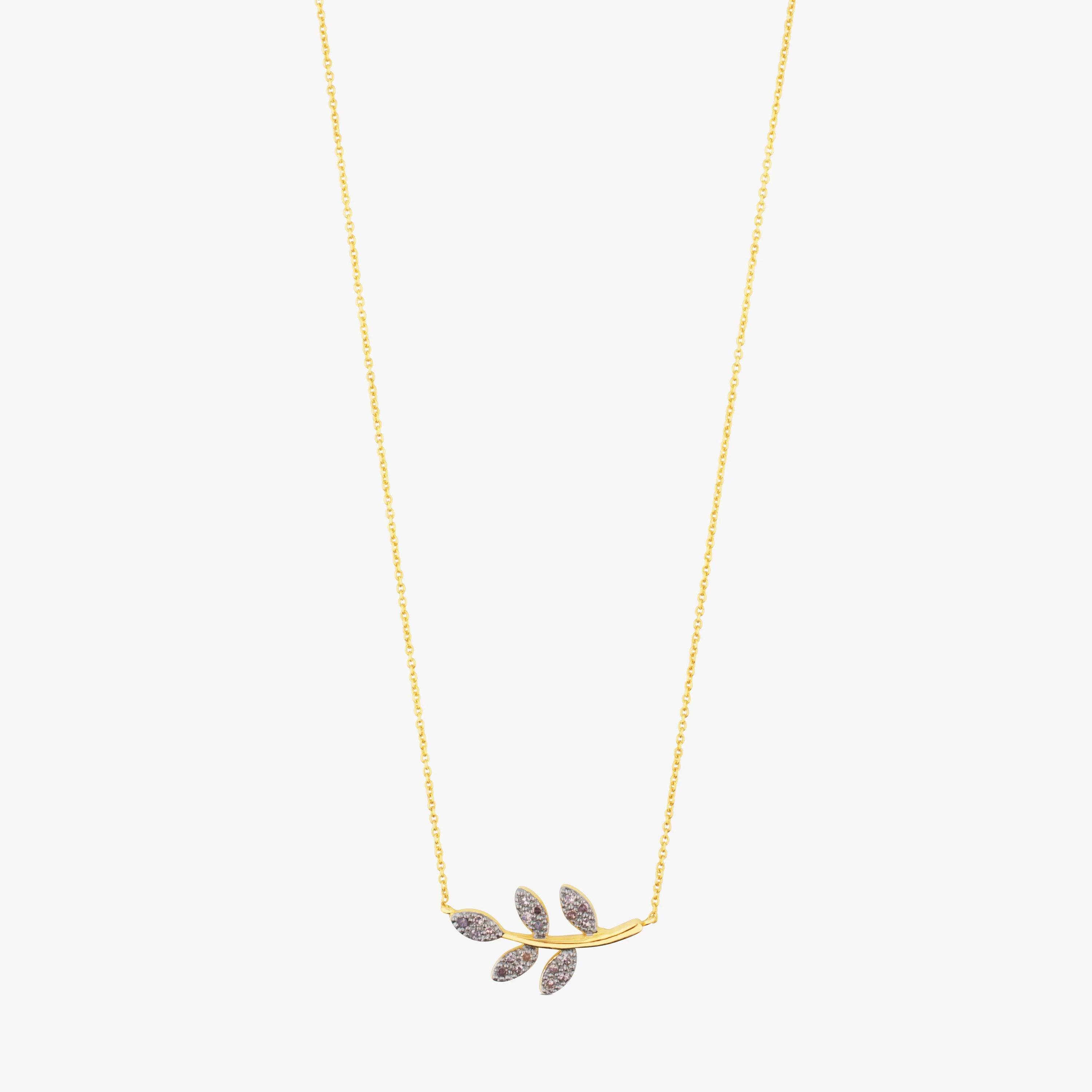 18K solid gold Gem Power Necklace with Diamonds - 1