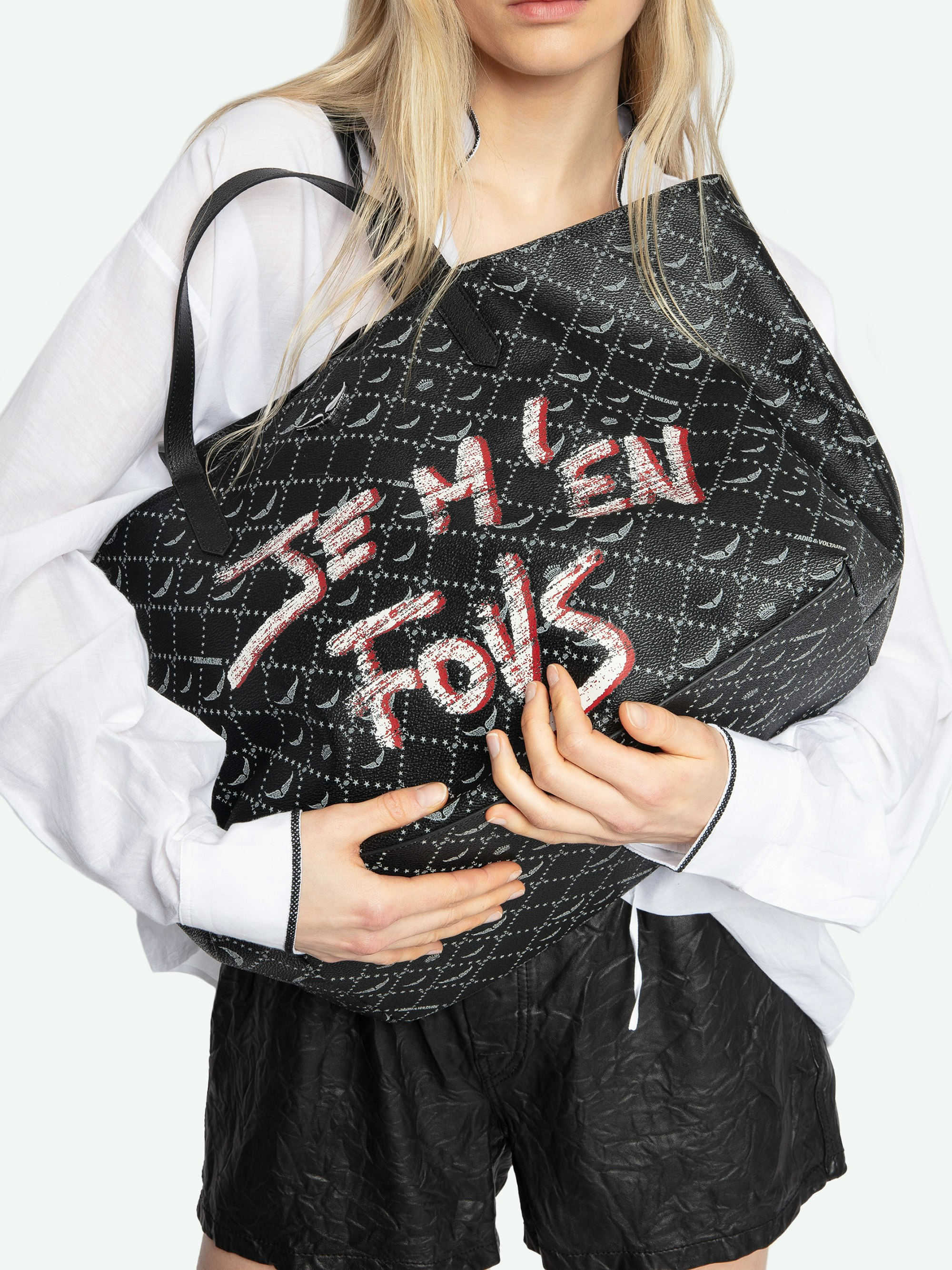 Z Monogram XL Shopper Graffiti Tote Bag - 6