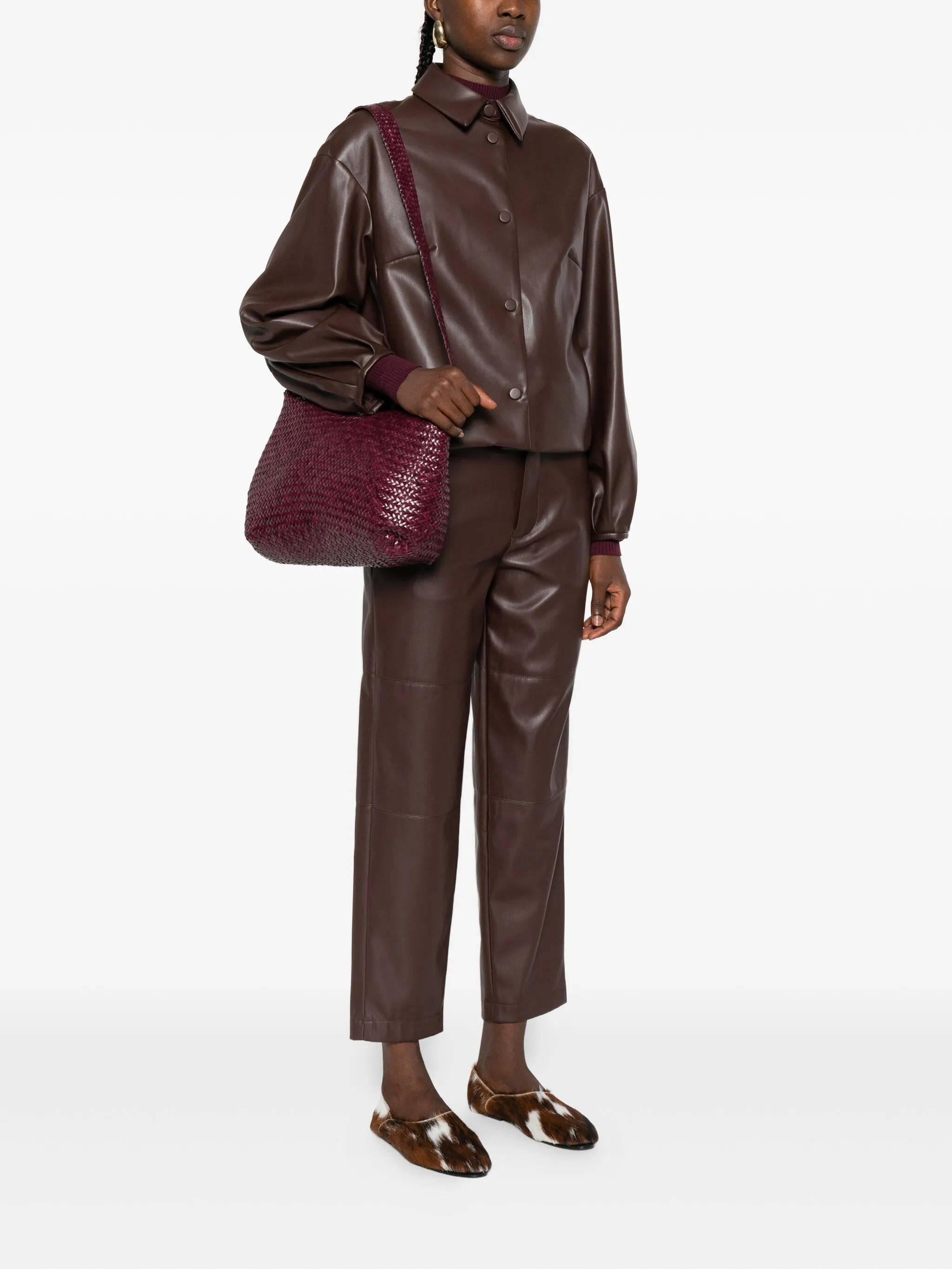 Dragon Diffusion Woven Leather Shoulder Bag - 2