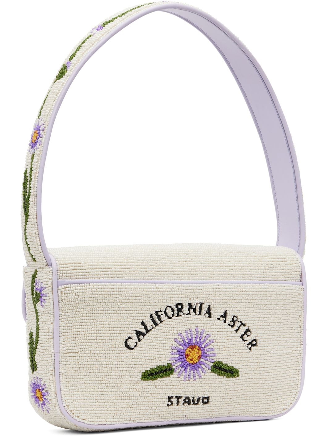 Off-White & Purple Tommy Beaded Bag - 3