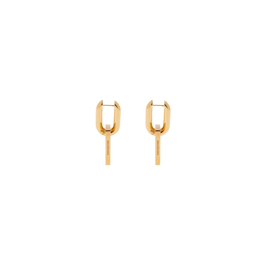 Women's B Chain Xl Earrings in Gold - 2