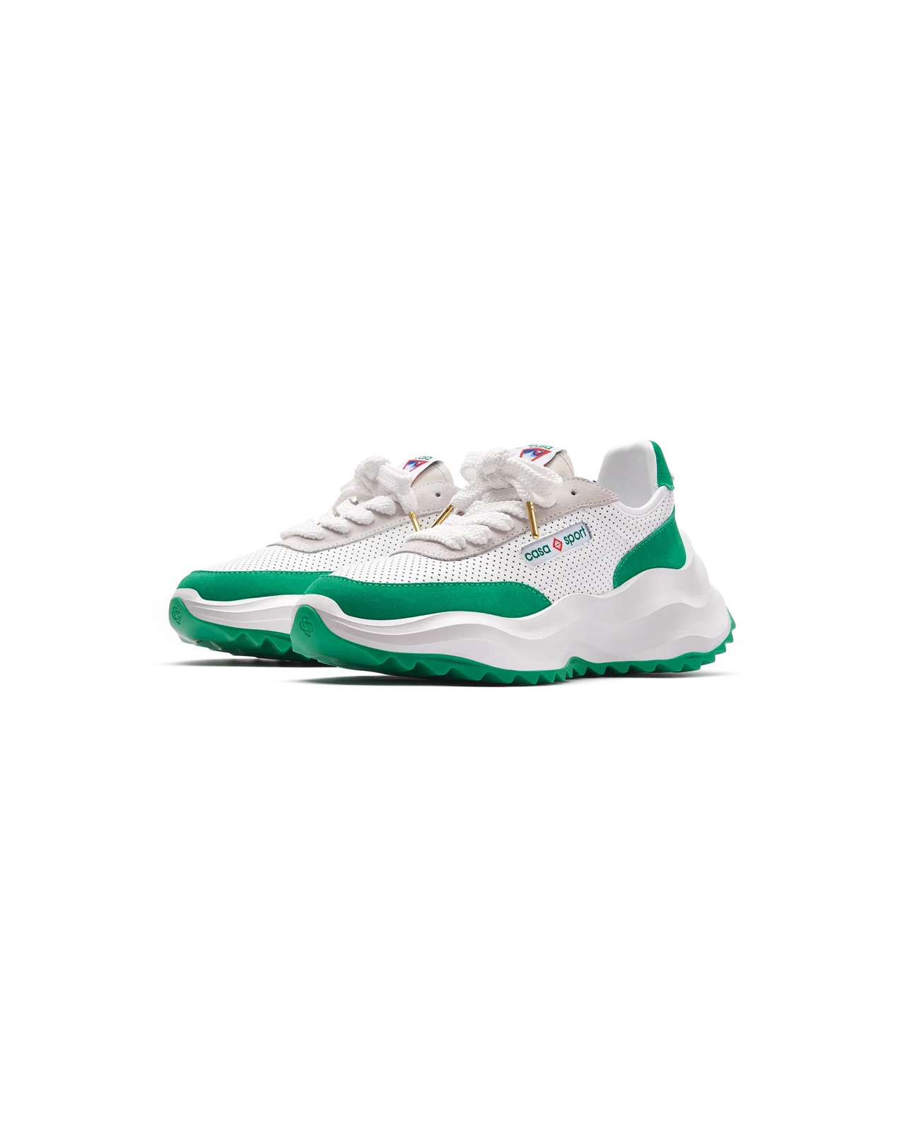 Womens Atlantis White & Tennis Green Sneaker - 4