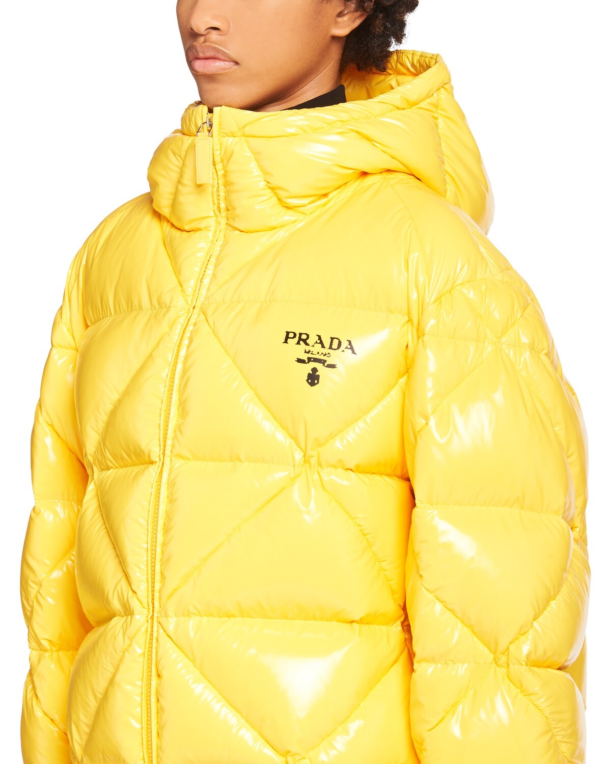 Nylon down jacket with hood - 5
