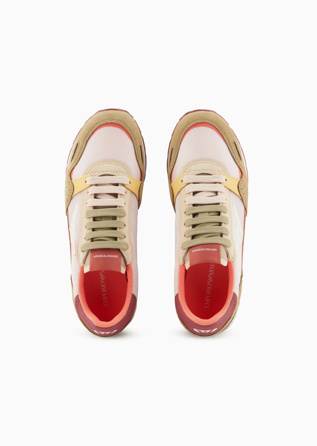 Mesh sneakers with suede details and eagle patch - 5