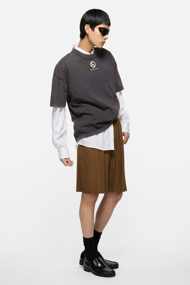 Acne Studios Logo t-shirt - Faded black outlook