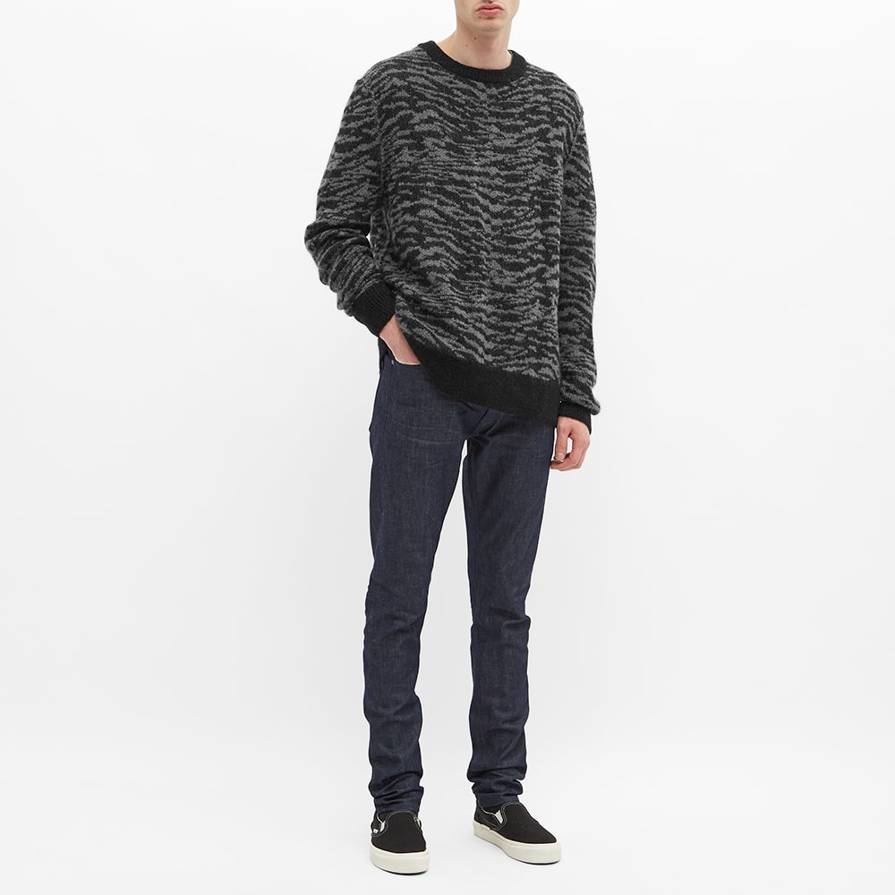 Ksubi Distortion Zebra Crew Knit - 7